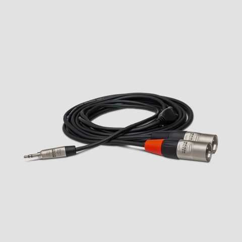 Cáp Hosa Pro Stereo Breakout REAN 3.5mm TRS to Dual XLR3M