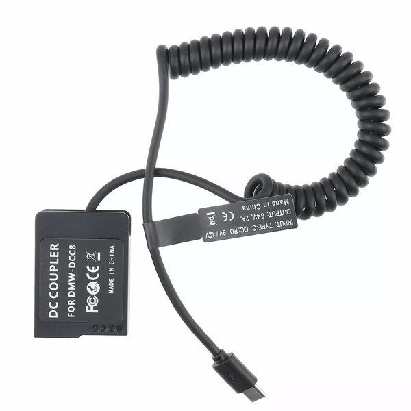 Dummy Type-C BLC12 | Pin giả pin ảo pin dummy battery DC Coupler Pana Lumix BLC12 DMW-BLC12 G9 G95 GX8 G85 G80 G7 G6 G5