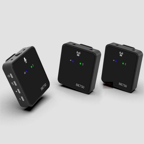 Micro Cài Áo Wireless NTMAX SK750 - Mic Thu Âm Không Dây Cài Áo (2 Mic)