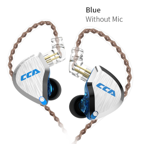 Tai nghe CCA C12 Tai nghe nhét tai livestream ( In ear ) màu xanh