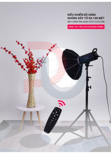 Combo Đèn Led Shitak ET300S kèm softbox 90cm và chân đèn