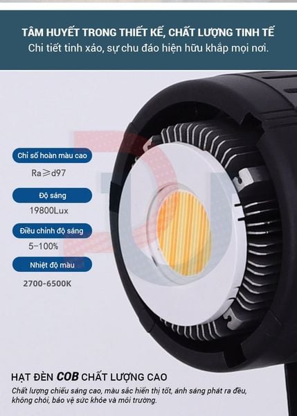 Đèn Led ET300S 300W 2700K - 6500K Đèn Led Studio