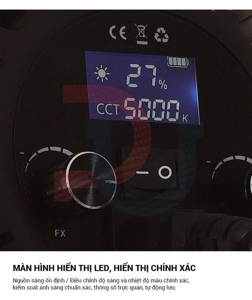 Combo Đèn Led Shitak ET300S kèm softbox 90cm và chân đèn