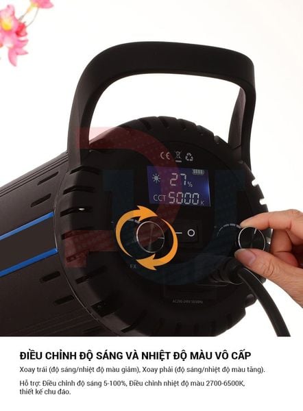 Combo Đèn Led Shitak ET300S kèm softbox 90cm và chân đèn