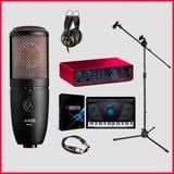 Bộ thu âm: Focusrite Scarlett 2i2 (Gen 3 -4) - Micro thu âm AKG P420