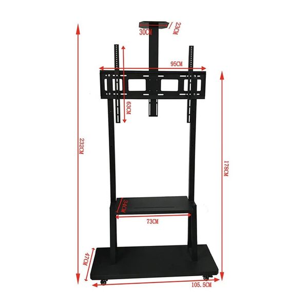 Chân Tivi di động E2500, Giá treo tivi di động AVA E2500