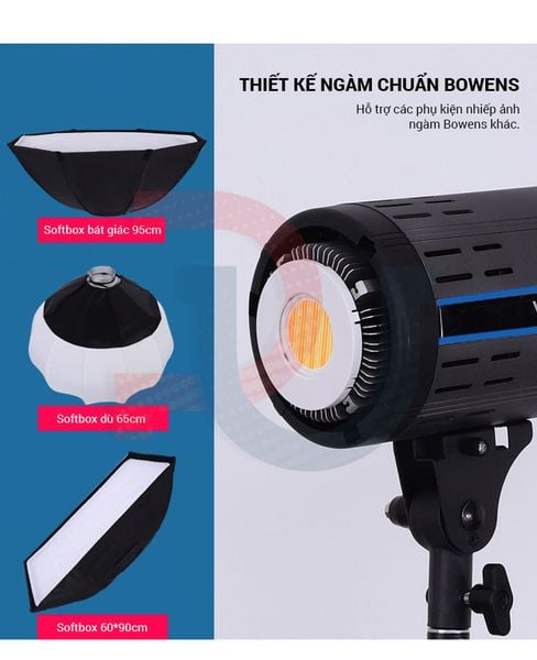 Combo Đèn Led Shitak ET300S kèm softbox 90cm và chân đèn