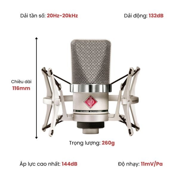 Combo Thu Âm Focusrite Scarlett 2i2 4rd (Gen) Vaf Micro Neumann TLM102 Studioset