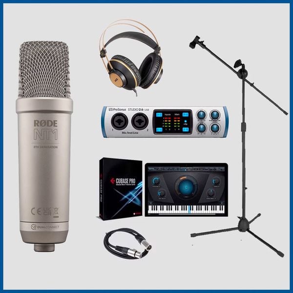Bộ thu âm Presonus Studio 26 Micro thu âm Rode NT-1A