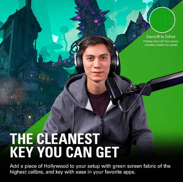 Phông nền xanh lá tách phông di động Elgato Green Screen XL