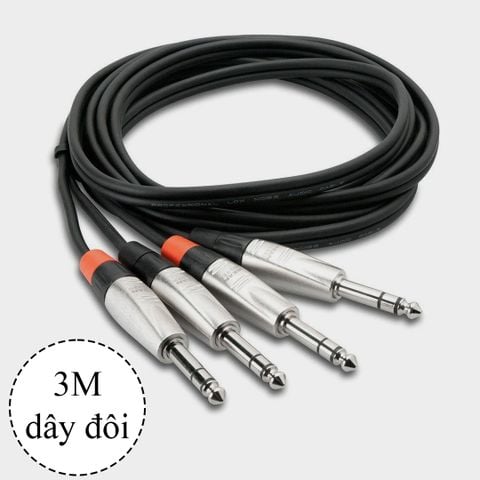 Cáp Hosa Pro 6.5mm ra 6.5mm ( 3m dây đôi )