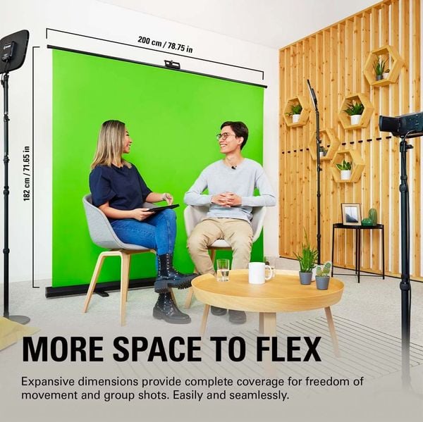 Phông nền xanh lá tách phông di động Elgato Green Screen XL
