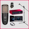 Bộ thu âm: Focusrite Scarlett 2i2 (Gen 4) - Micro thu âm AKG P220