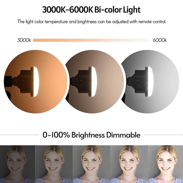 Bóng Đèn Led Siêu Sáng 225w Điều chỉnh nhiệt Độ Màu 3200k -5500k Có Remote