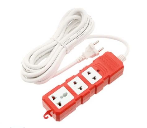 Ổ cắm điện Điện Quang 3 lỗ 5m ĐQ ESKHP 3RW