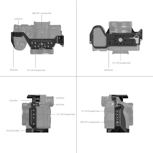 SmallRig Cage 3667 cho Sony a7S III, Sony A1, A7 IV, A7R IV