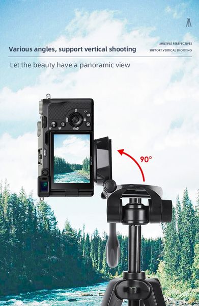 Miliboo A301 Chân Máy Ảnh - Điện Thoại Nhẹ 58'' (Tặng kèm Remote)