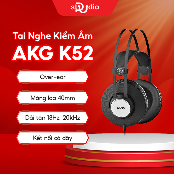 Tai nghe kiểm âm AKG K52, Headphone Studio
