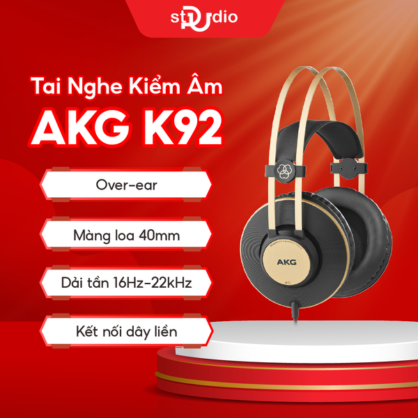 Tai nghe kiểm âm AKG K92, Headphone Studio