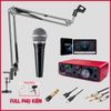Bộ thu âm: Focusrite Scarlett Solo (Gen 4) - Micro cầm tay Shure PGA48-LC