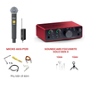 Bộ thu âm Focusrite Scarlett Solo (Gen 3 - 4) Micro thu âm iSK SM58