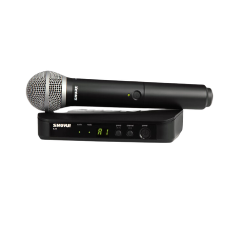 Bộ thu và phát kèm micro không dây Shure BLX24A/PG58