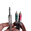 Dây thu âm Nhạc Cụ 2 đầu RCA (Hoa sen) to 6.5mm (2M)