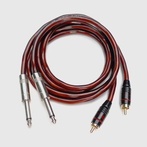 Cặp Dây truyền tín hiệu Jack 6.5mm Mono ra Hoa sen (RCA) Mono (2M)