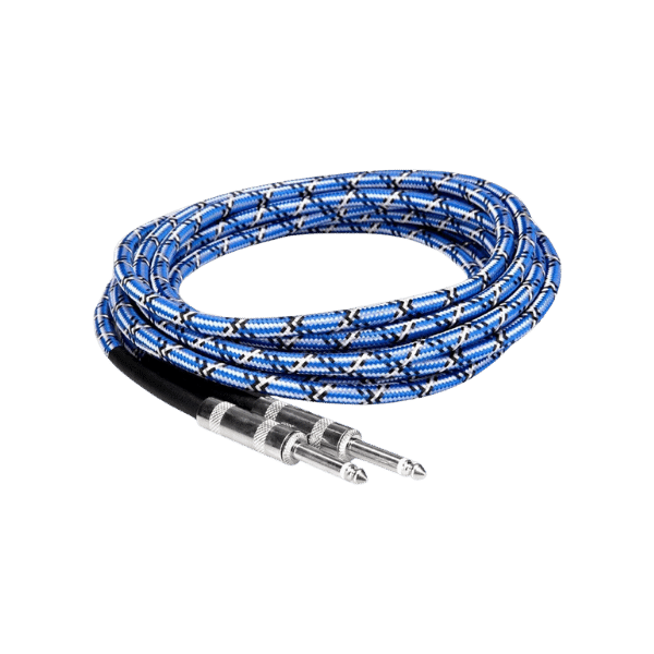 Hosa Cloth Guitar Cable Straight to Same - Cap nhạc cụ 6.5 mmt o 6.5mm