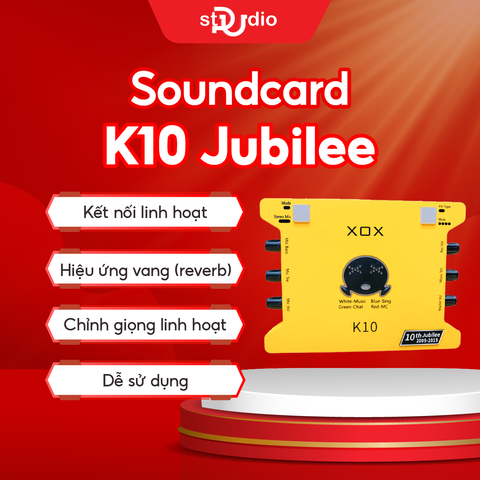 Sound card XOX K10 Jubilee - Sound card livestream