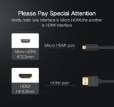 Cáp micro hdmi 2M Ugreen 30103