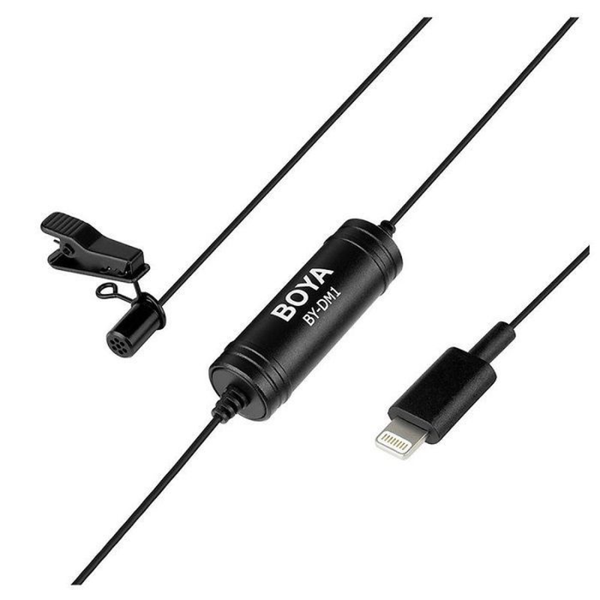 Micro thu âm Boya BY-DM1 - Micro cài áo gắn điện thoại Iphone, Ipad
