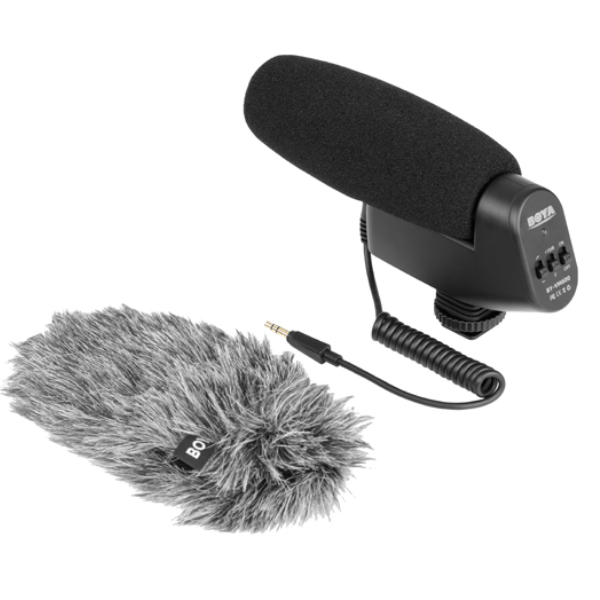 Micro Thu Âm Boya By-Vm600 Cổng 3.5mm - Micro cho máy ảnh