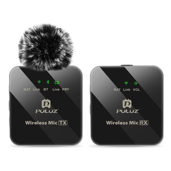 Micro cài áo PULUZ (1 RX + 1 TX) Micro cài áo không dây đa năng