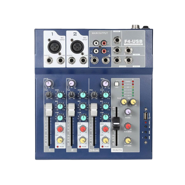 Mixer livestream karaoke F4 USB, Mixer livestream có hiệu ứng