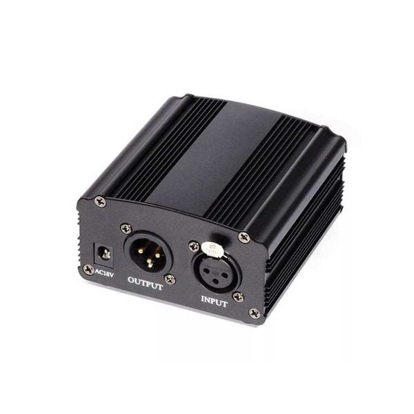 Nguồn phantom 48V - nguồn cung cấp điện cho micro thu âm Condenser