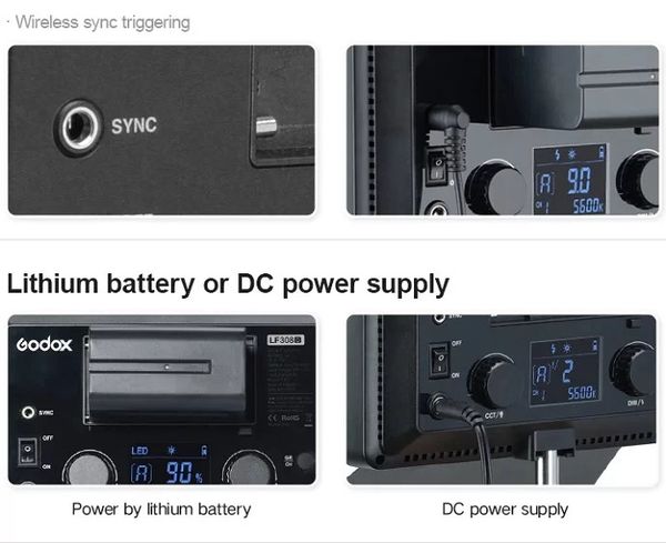 Đèn Godox Led Flash LF308 Bi Chính Hãng