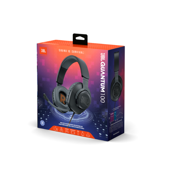 Tai nghe Chụp tai Gaming JBL QUANTUM 100 - tai nghe chụp tai có Mic