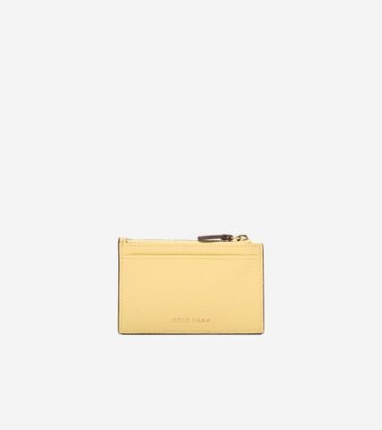 CARD CASE W/ZIP - BANANA