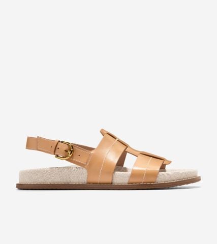MARLEE FISHERMAN FOOTBED SANDALS - BISCUIT / 5.5 / Medium