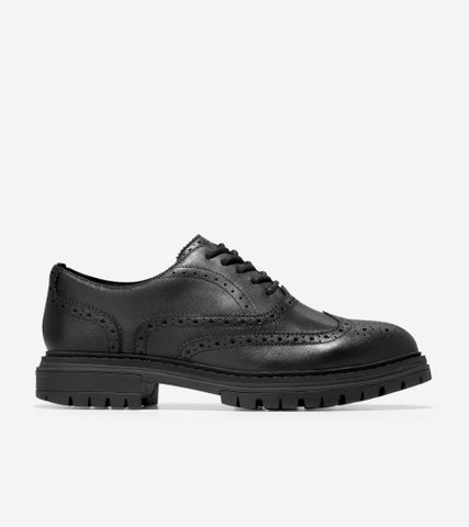 TAHOE FEATHERFEEL WINGTIP OXFORD - BLACK / 7.5