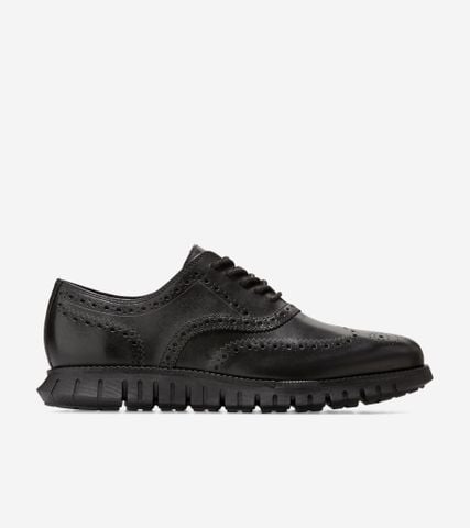 ZERØGRAND REMASTERED WINGTIP OXFORD - BLACK / 7 / WIDE