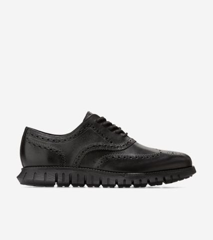 ZERØGRAND REMASTERED WINGTIP OXFORD - BLACK / 7 / Wide