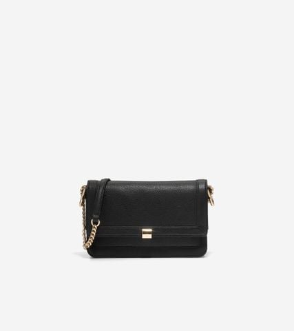 Daniella Chain Shoulder Bag - BLACK