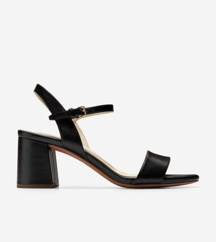 JOSIE BLOCK HEEL SANDAL (65MM) - BLACK / 5