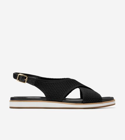 MIKAELA STITCHLITE SANDAL - BLACK / 5