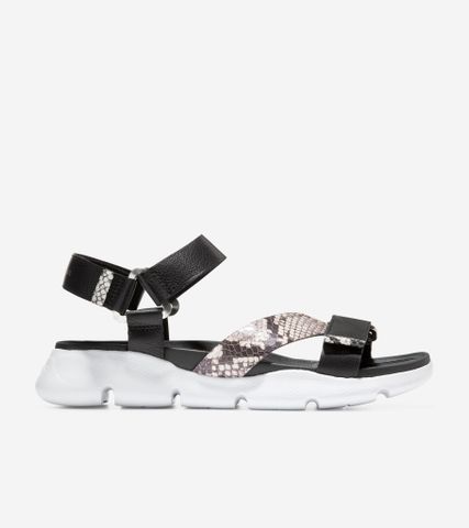 4.ZERØGRAND STRAPPY SANDAL - BLACK / 5