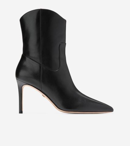 MACKENNA STILETTO BOOTIES - BLACK / 5 / MEDIUM
