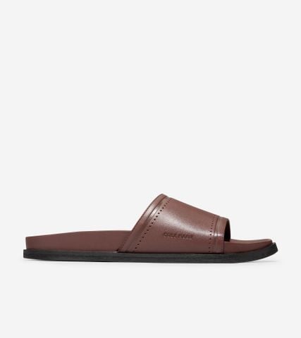 MODERN CLASSICS SLIDE SANDAL - BROWN / 7 / WIDE