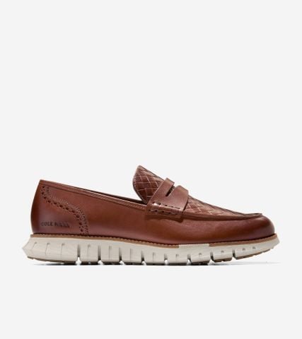ZERØGRAND REMASTERED PENNY LOAFERS - BROWN / 7 / Wide